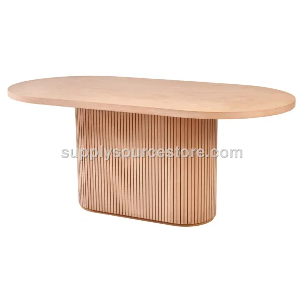 Striped Oval Table