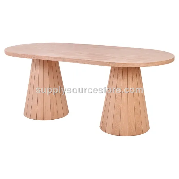 World Oval Table Oak