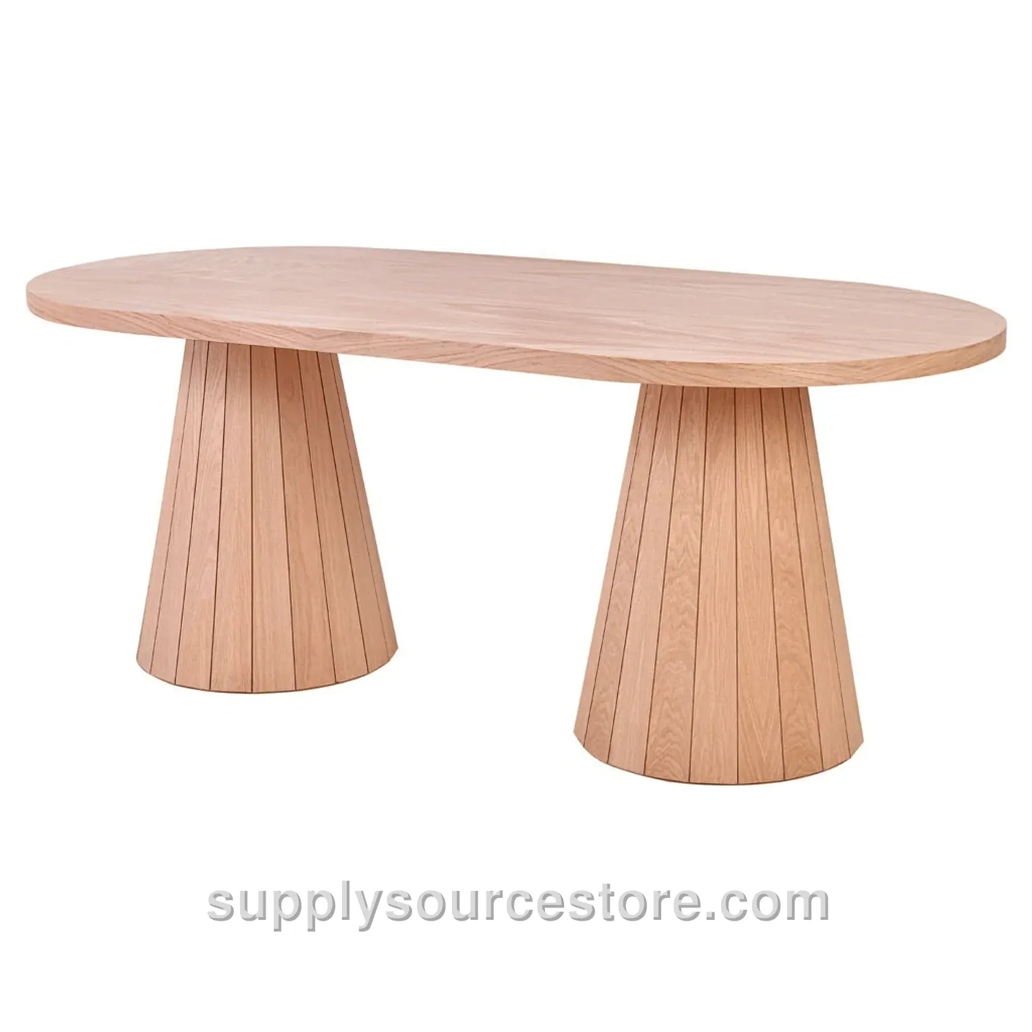 World Oval Table Oak