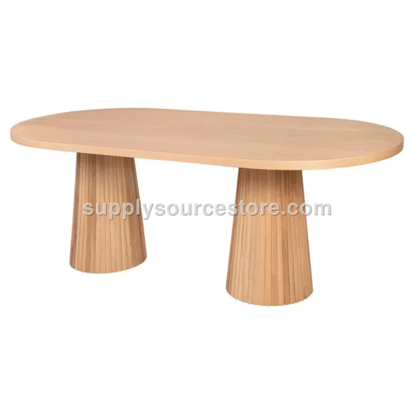 PTT Barrel Base Oval Table