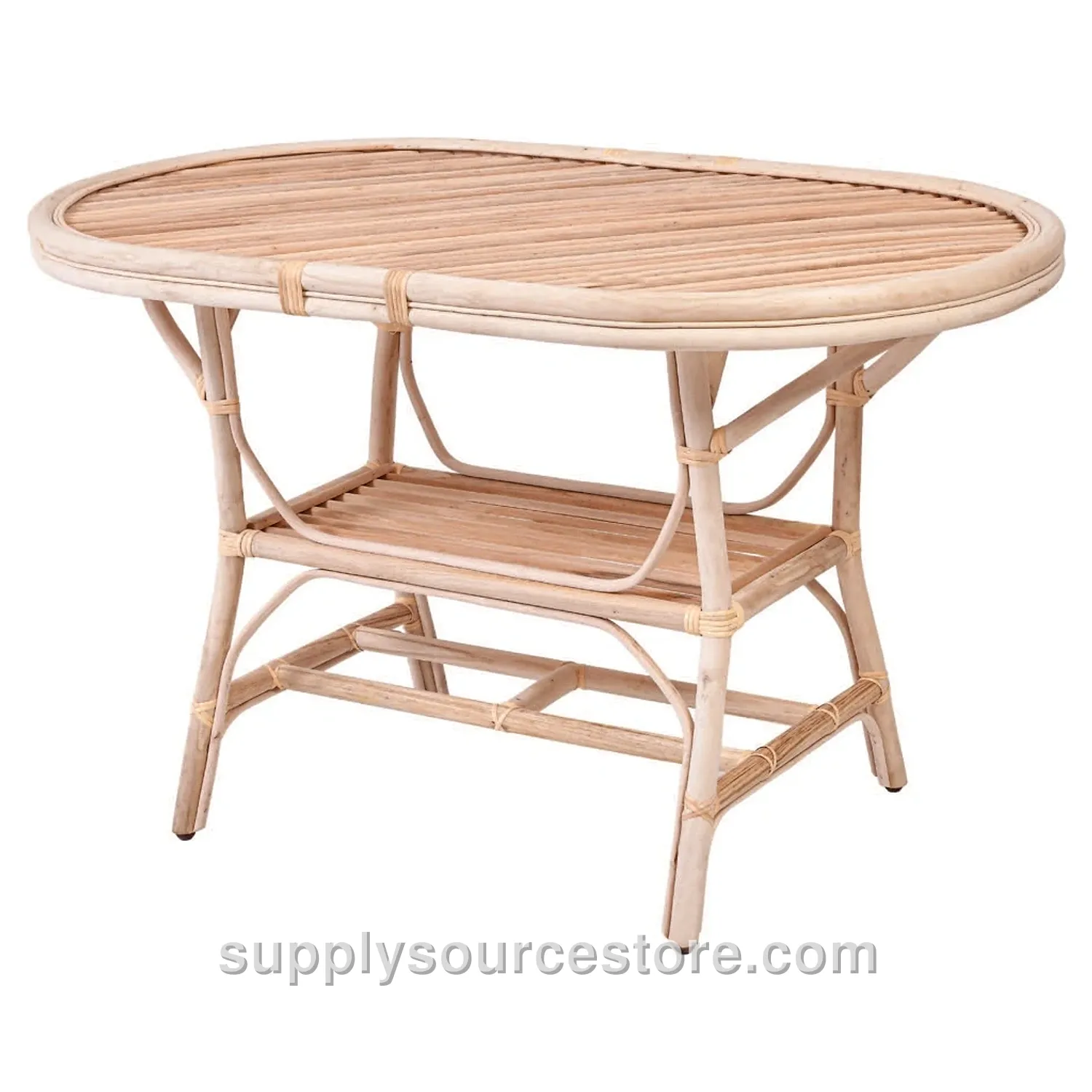 Bamboo Oval Table