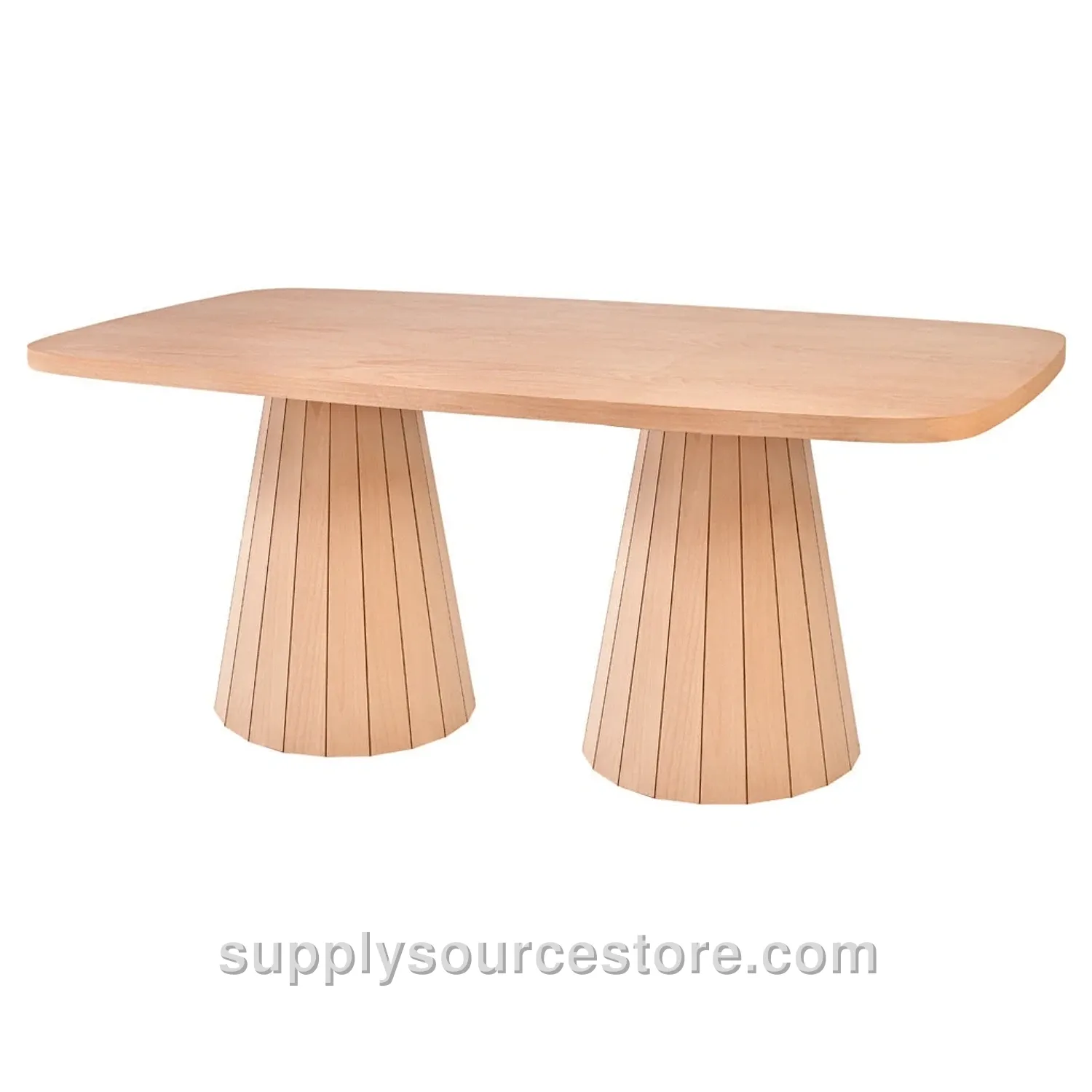 World Robus Beech Double Base Table