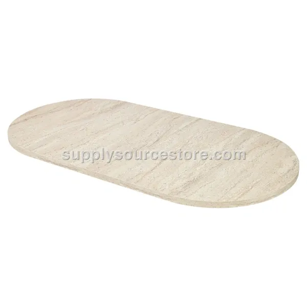 Travertine Oval Top