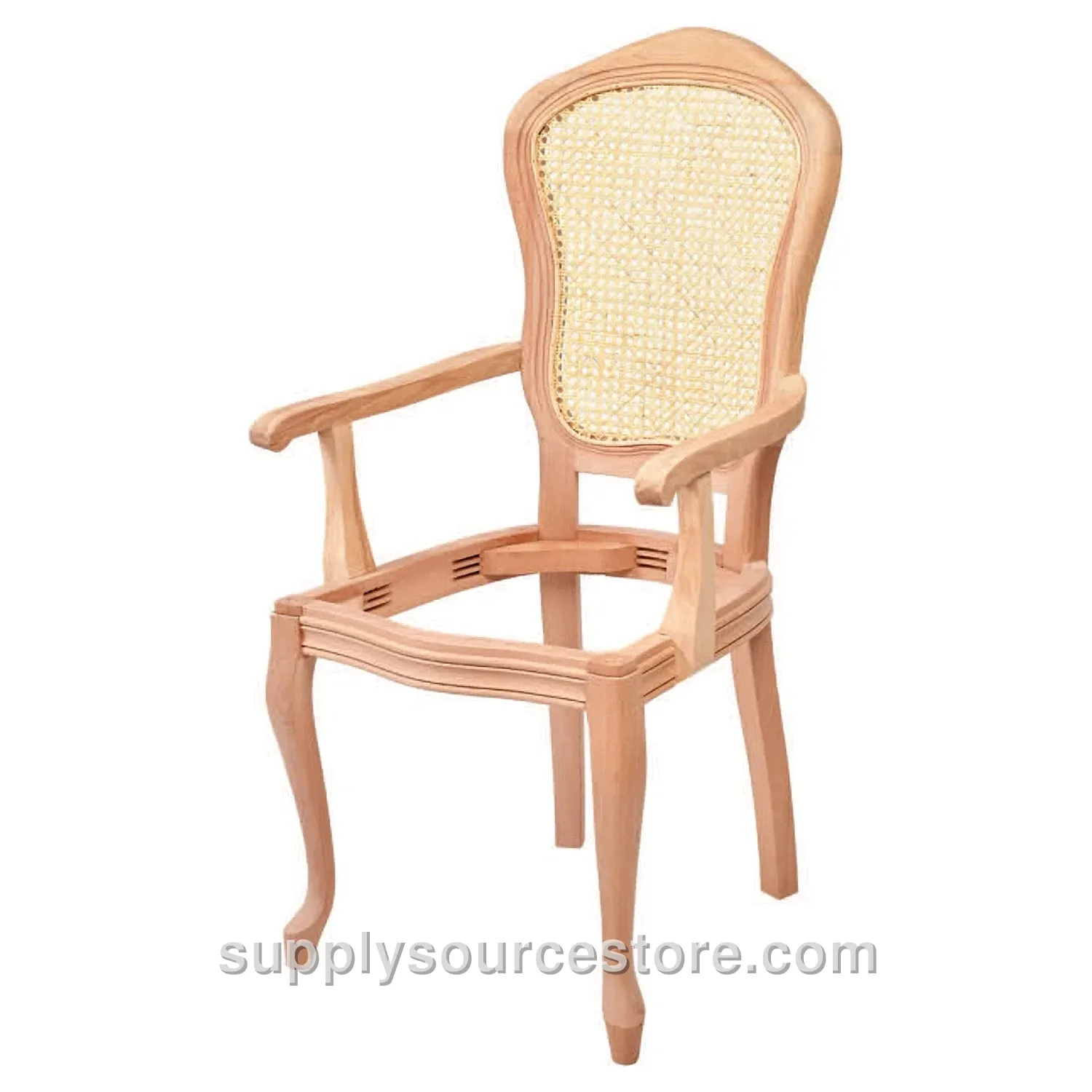 Italian With Arms Cane Chair