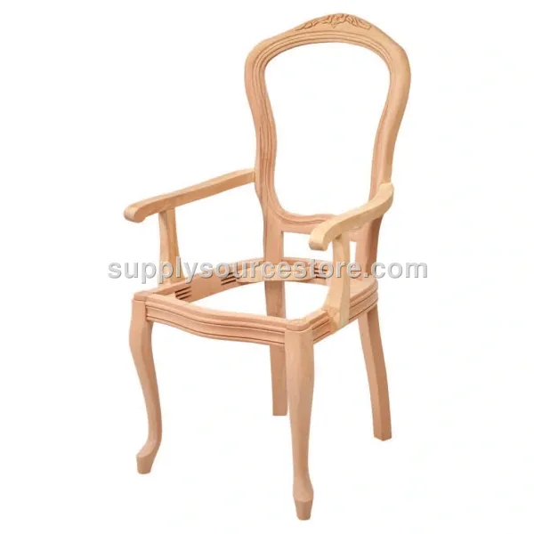 Italian Carved Chair with Arms