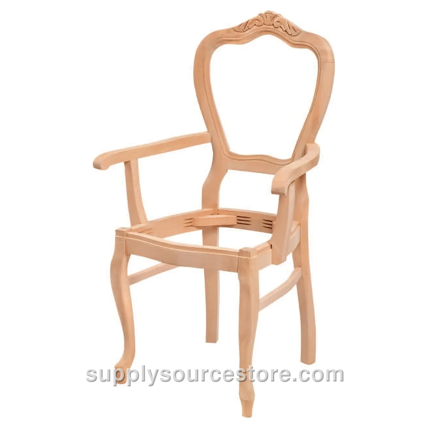 Classic Carved Chair With Arms