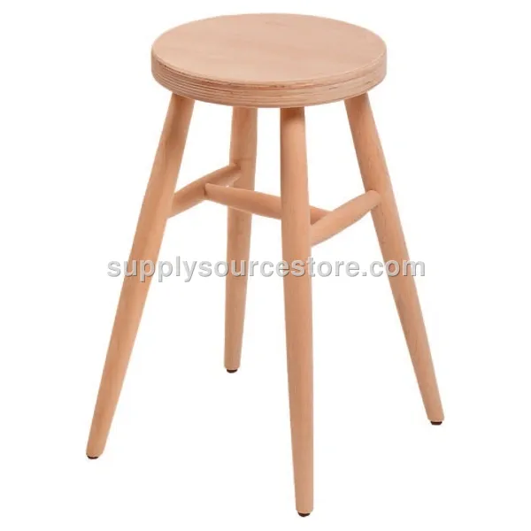 Turned Round Stool