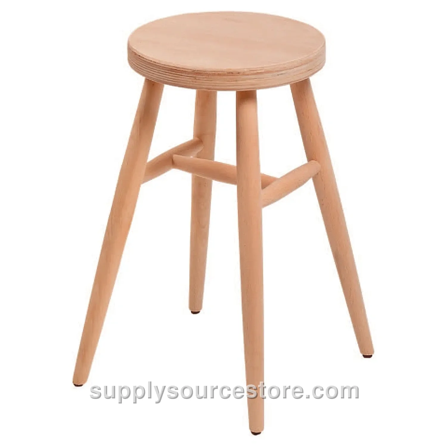 Turned Round Stool