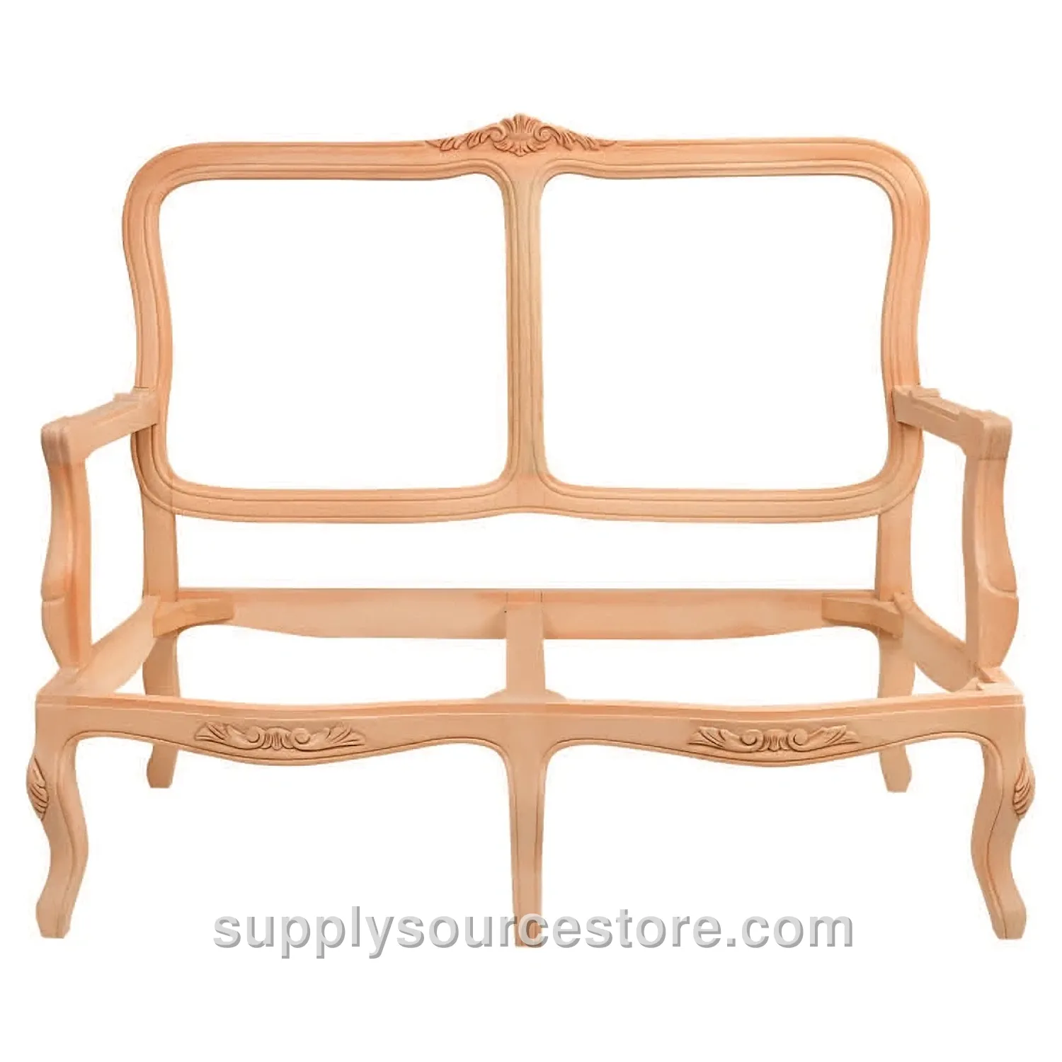 Italian Carved Two-Seater Sofa