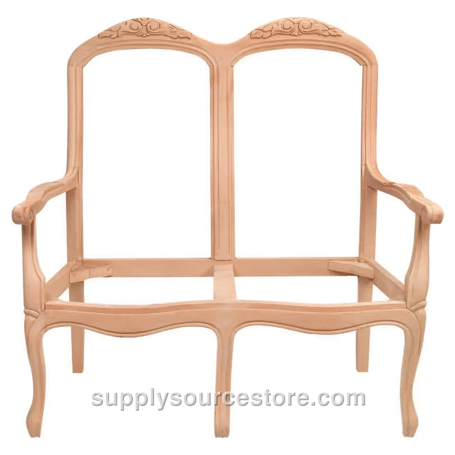 English Carved Two-Seater Sofa