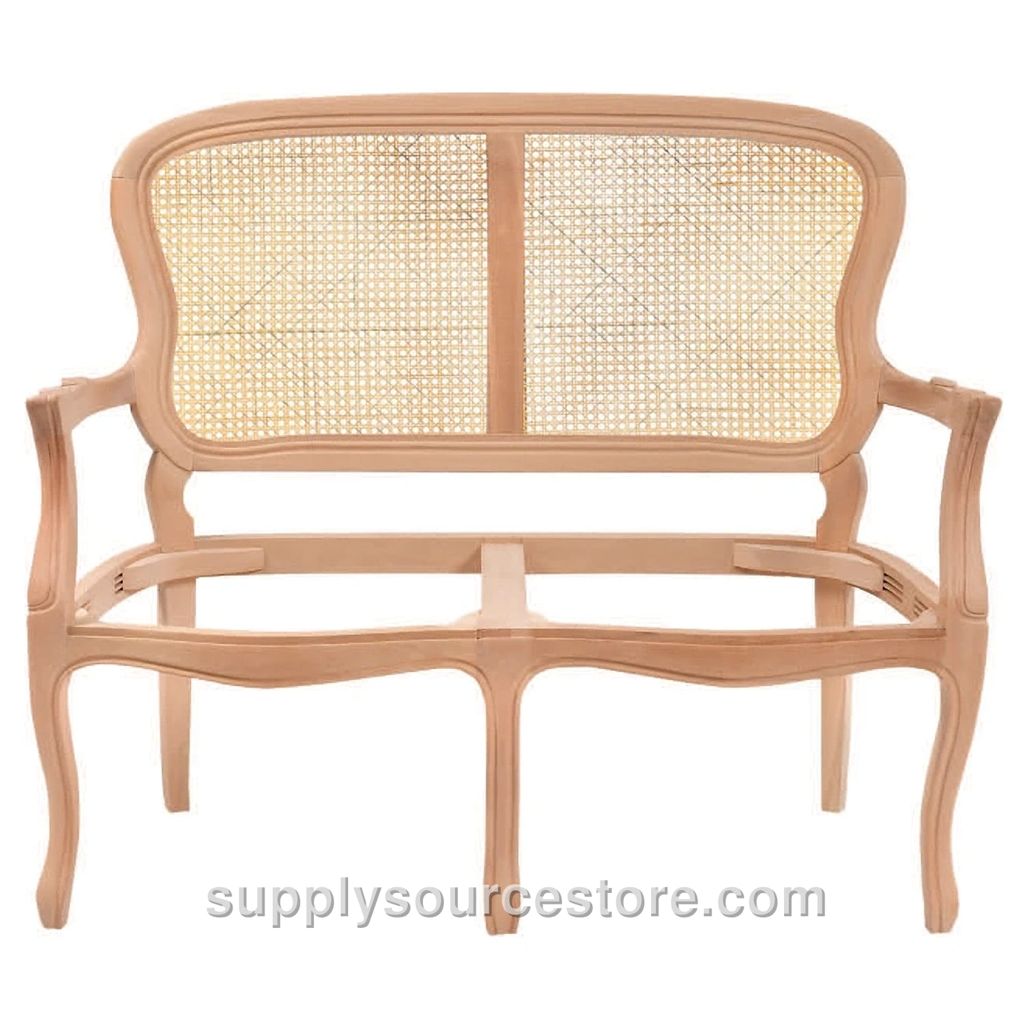 Lukens Cane Two-Seater Sofa