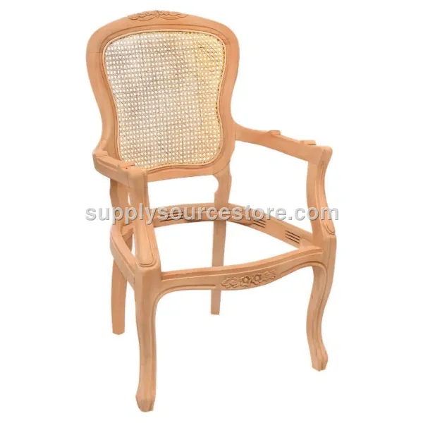 Lükens Cane Carved Armchair
