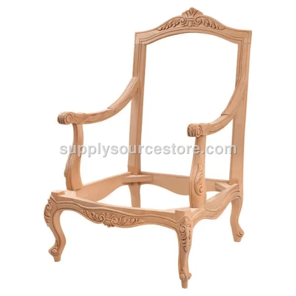 Leaf Carved Accent Chair