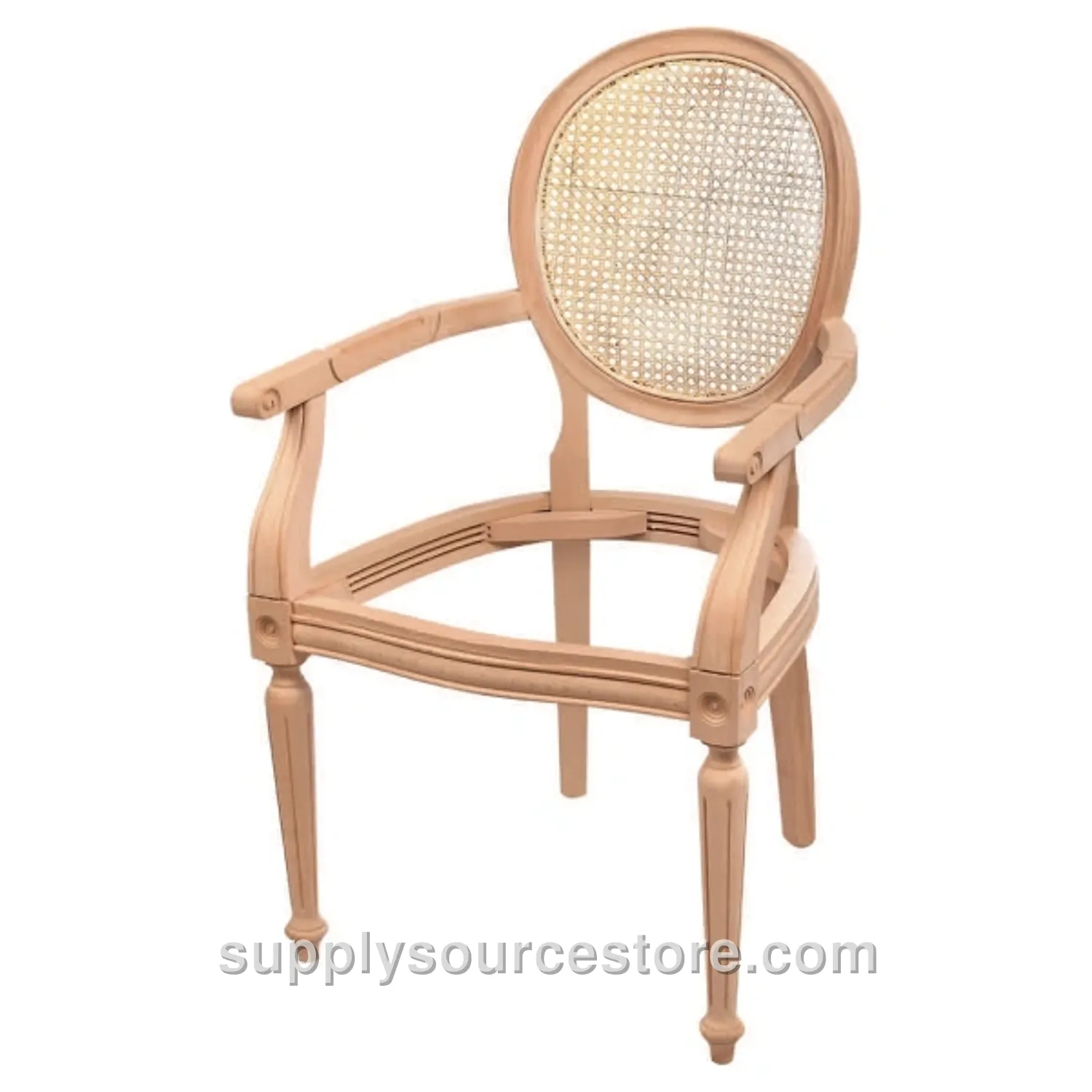 Medallion Cane Accent Chair