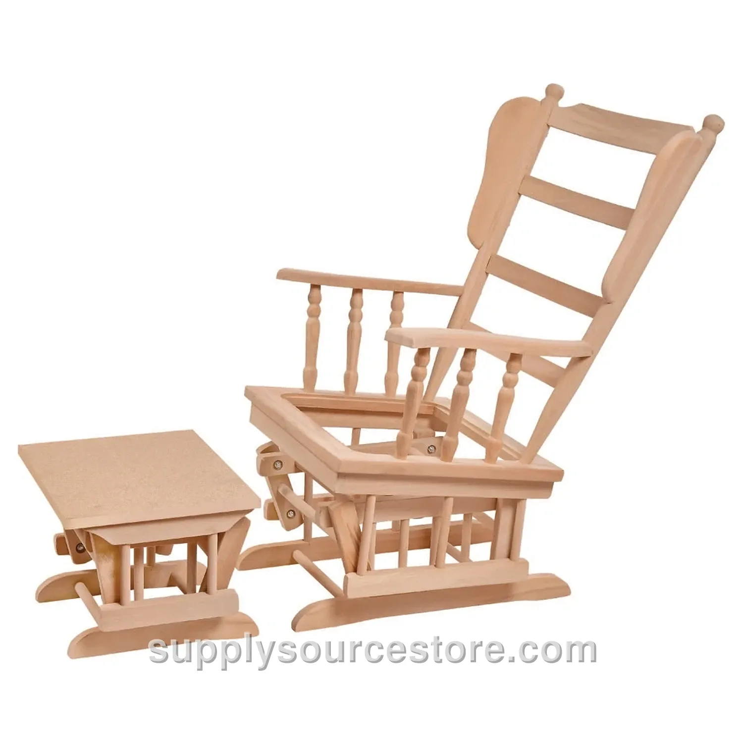 Slatted Rocking Armchair