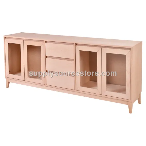 Erva Glass-Fronted With Drawers Console