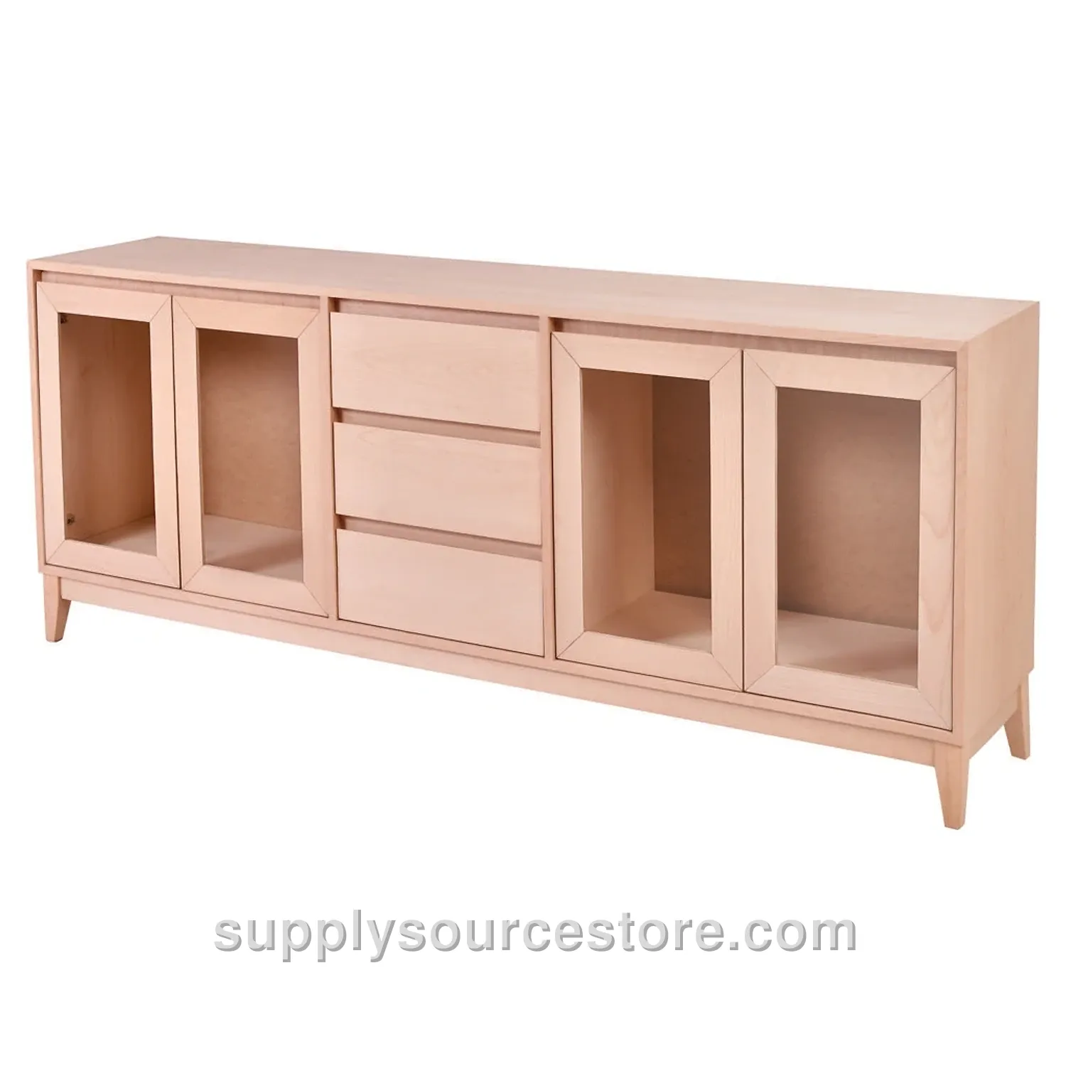 Erva Glass-Fronted With Drawers Console