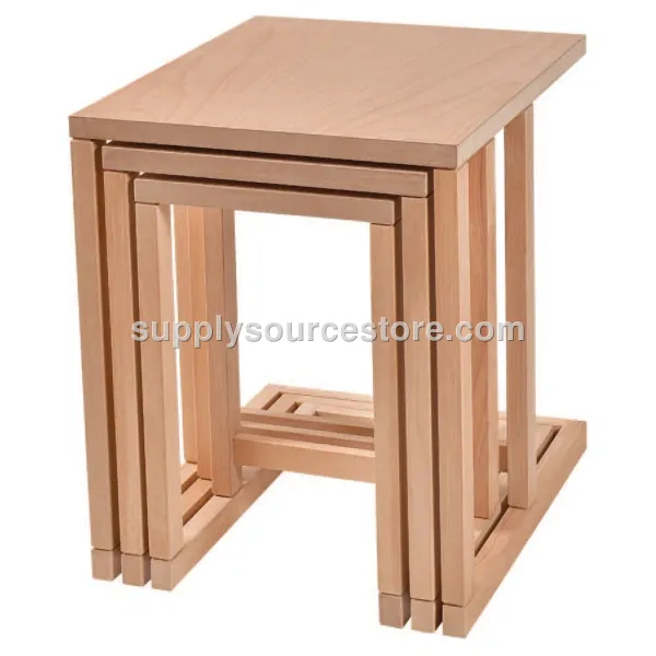 C Triple Nesting Table Beech