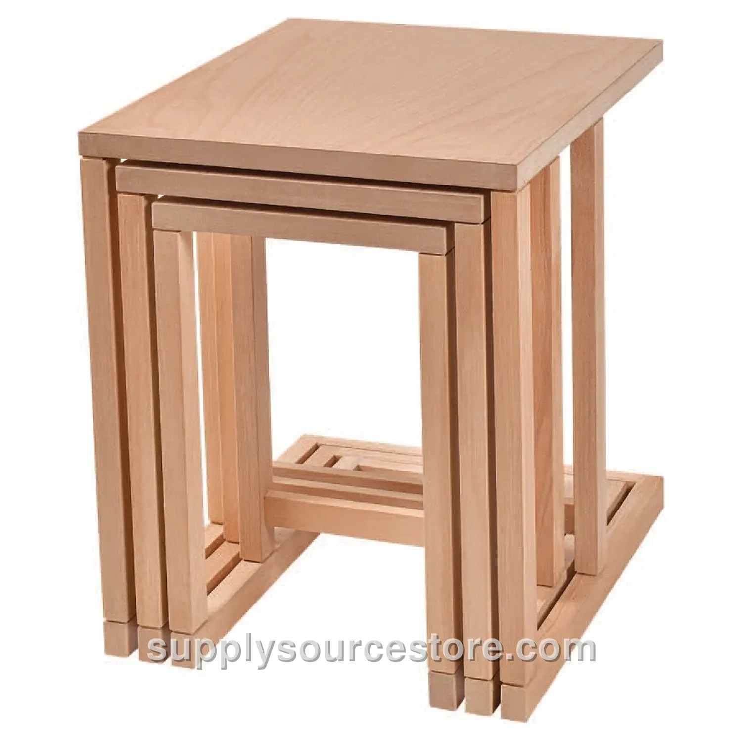 C Triple Nesting Table Beech