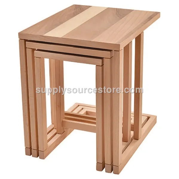 C Triple Nesting Table Walnut