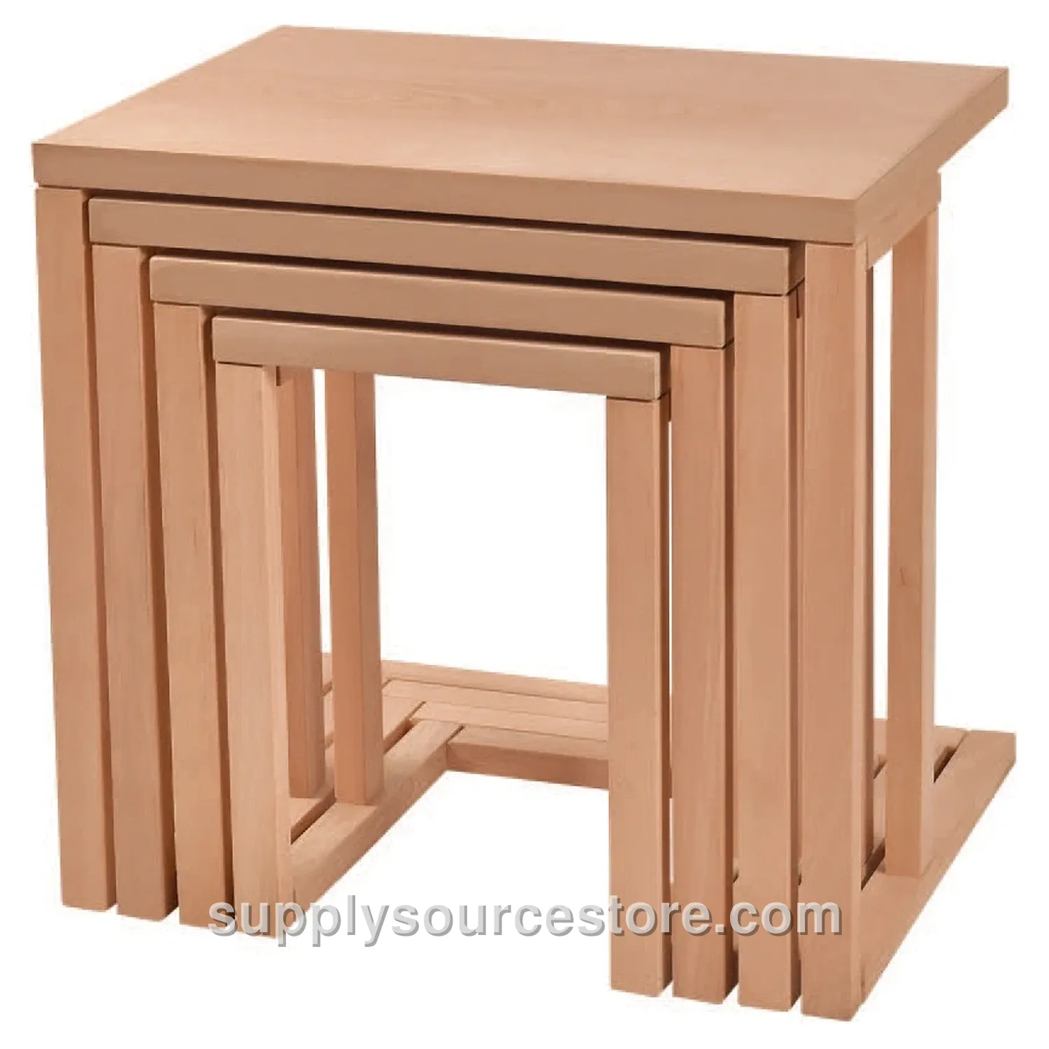 C Four-Piece Nesting Table Beech