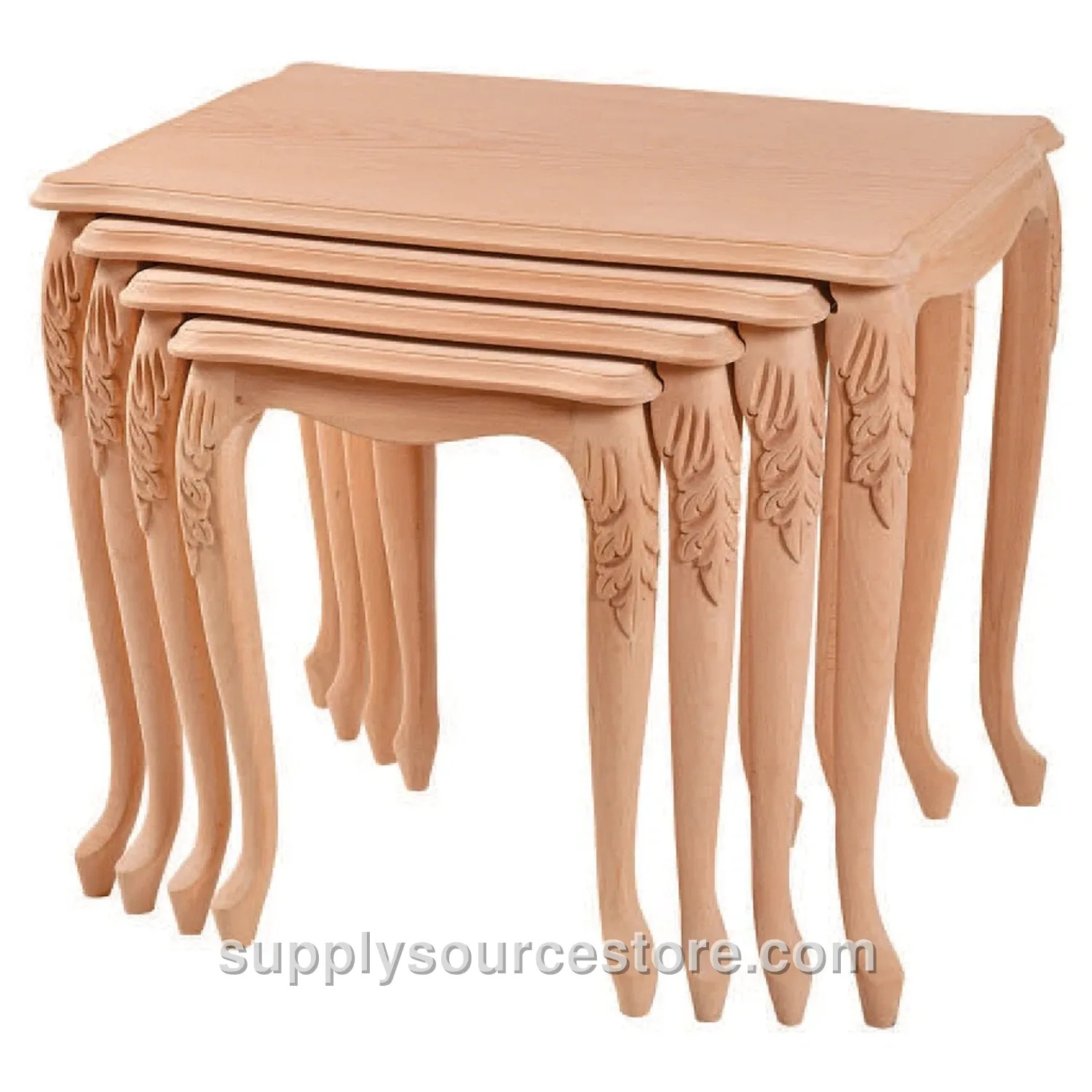 Coffee Lukens Carved Nesting Table
