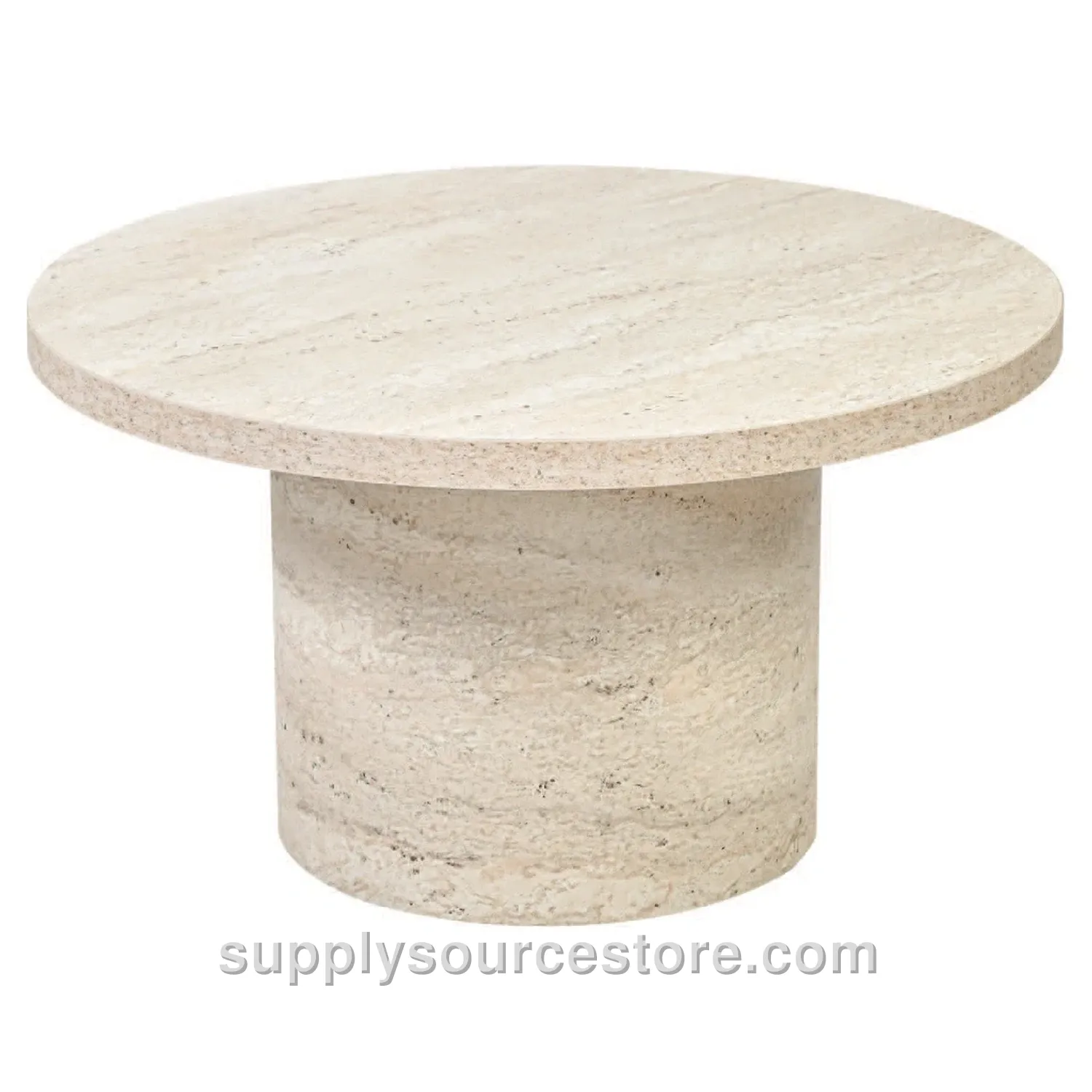 Cylindrical Coffee Table Travertine