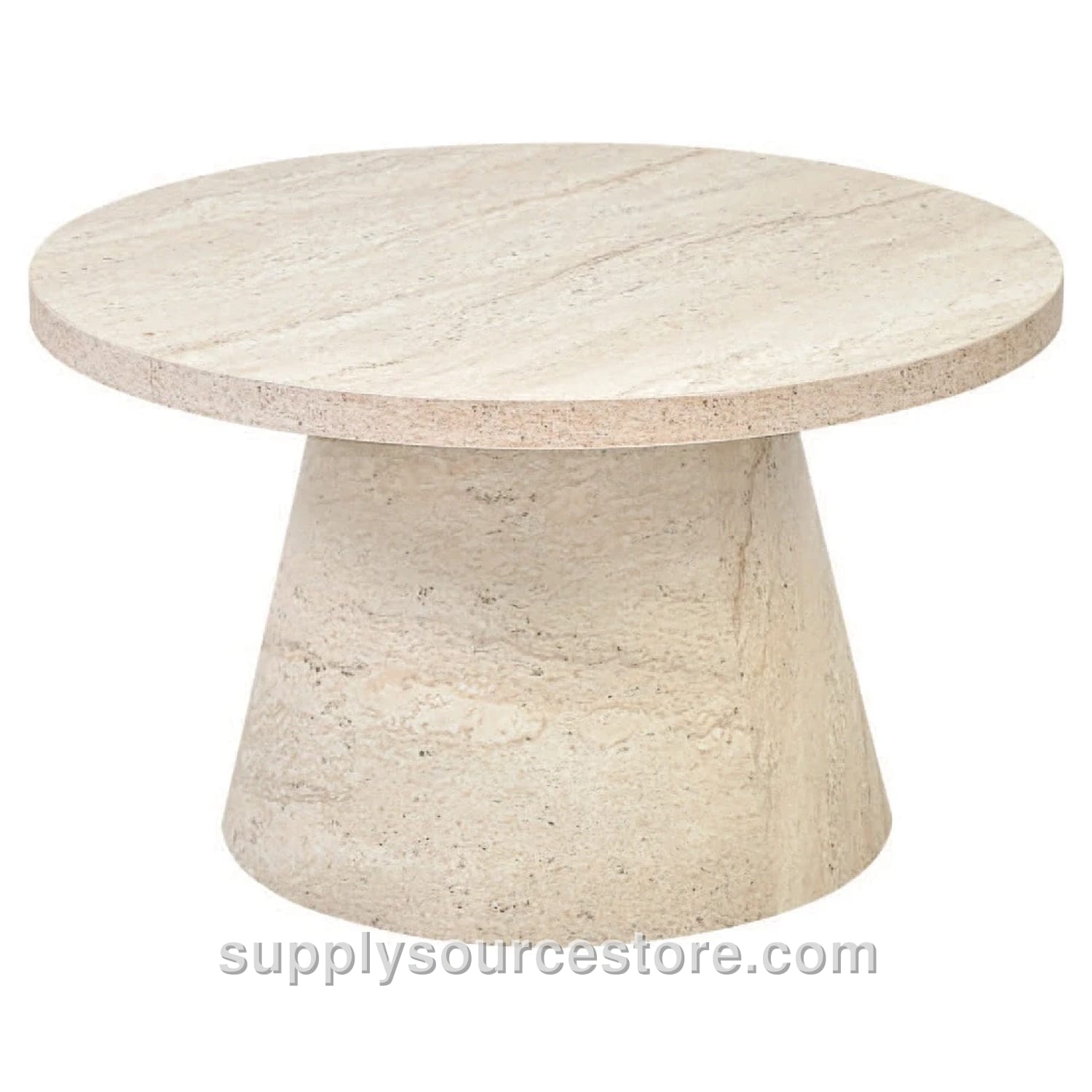 Barrel Coffee Table Travertine