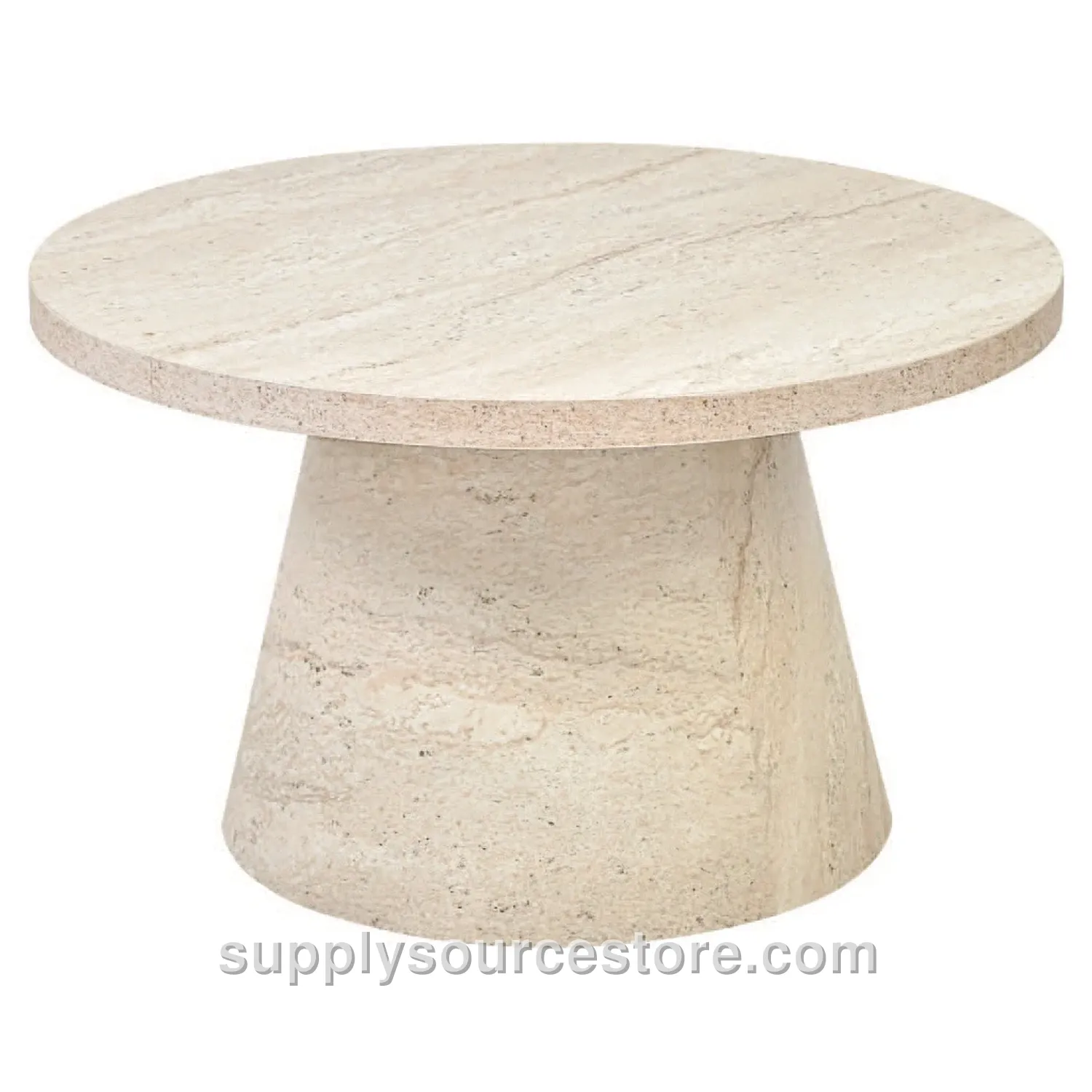 Barrel Coffee Table Travertine