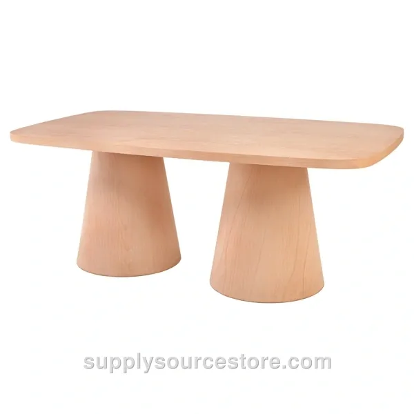 Fici Robus Table Double With Base Beech