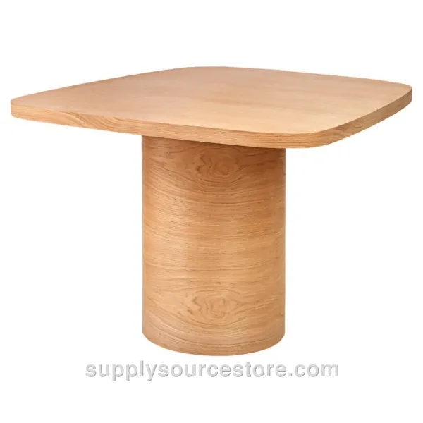 Cylindrical Robus Table Oak