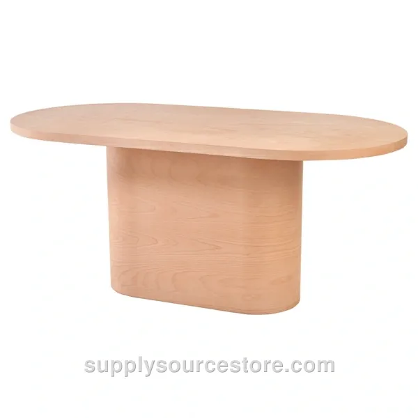 Cylindrical Oval Table Beech