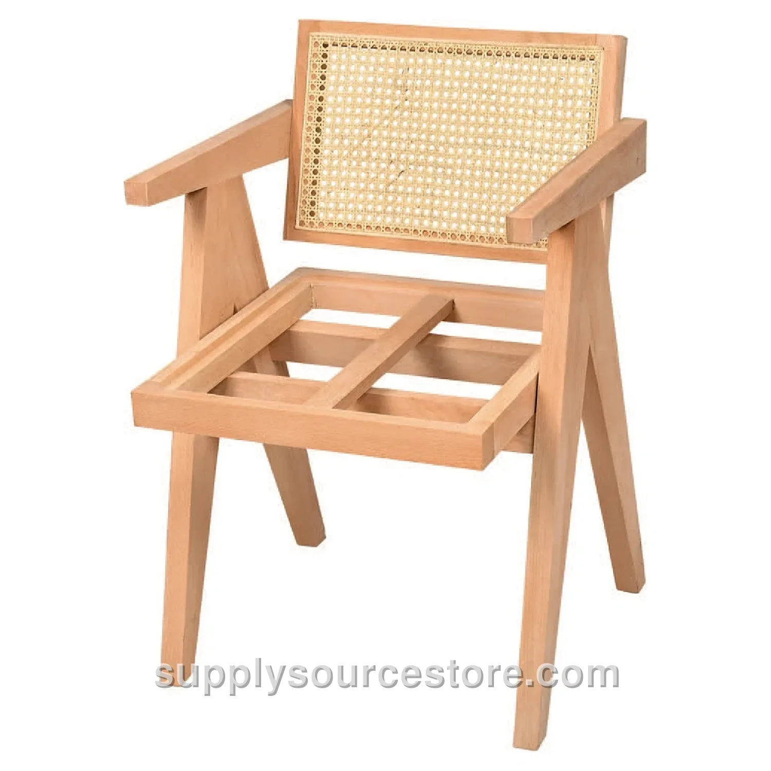 Leydi Cane Chair With Arms