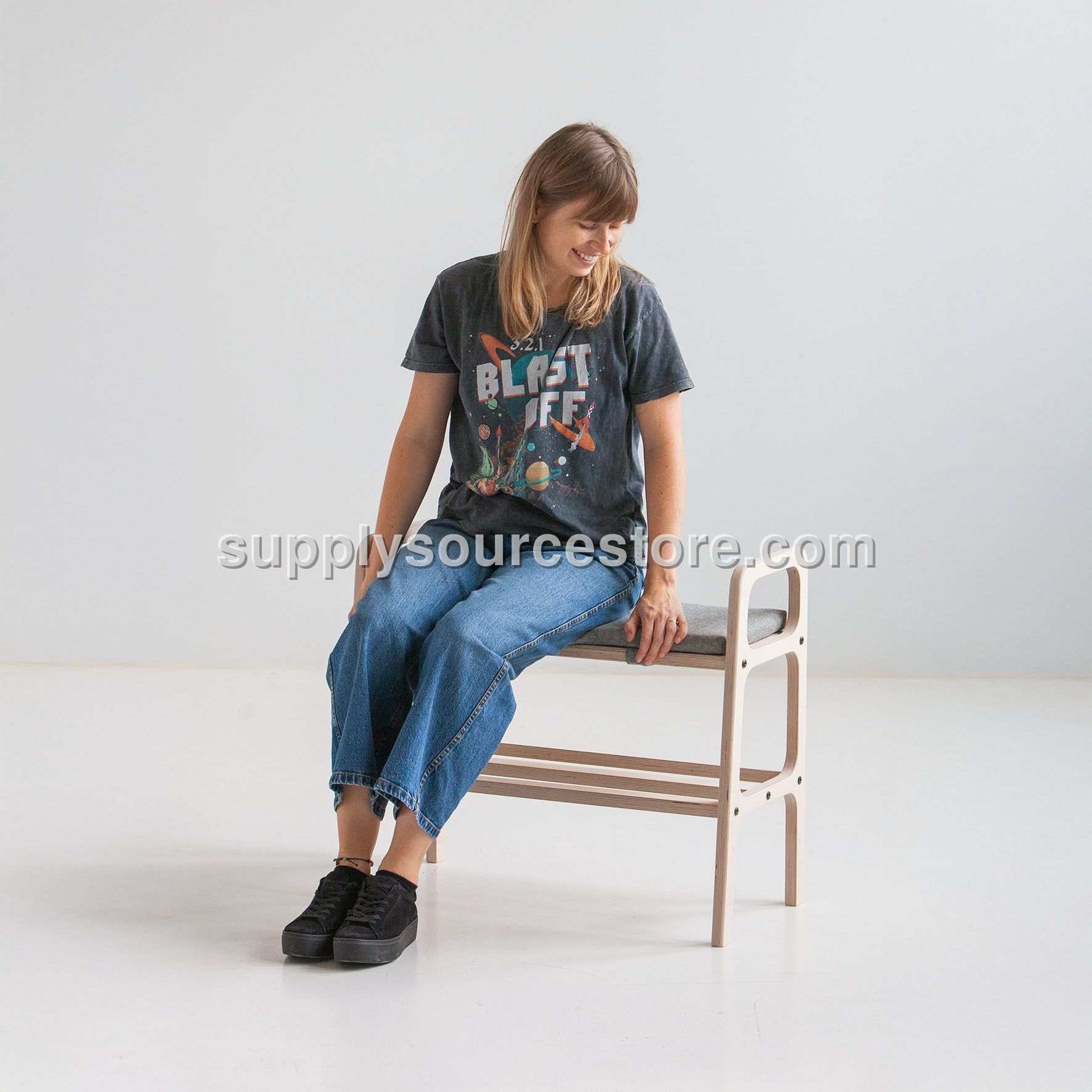 Bench with cushion