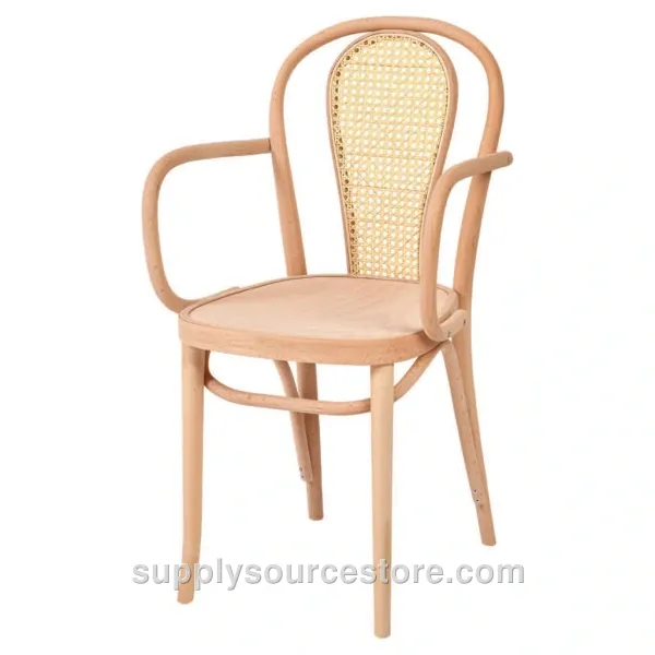 Papatya With Arms Cane Chair