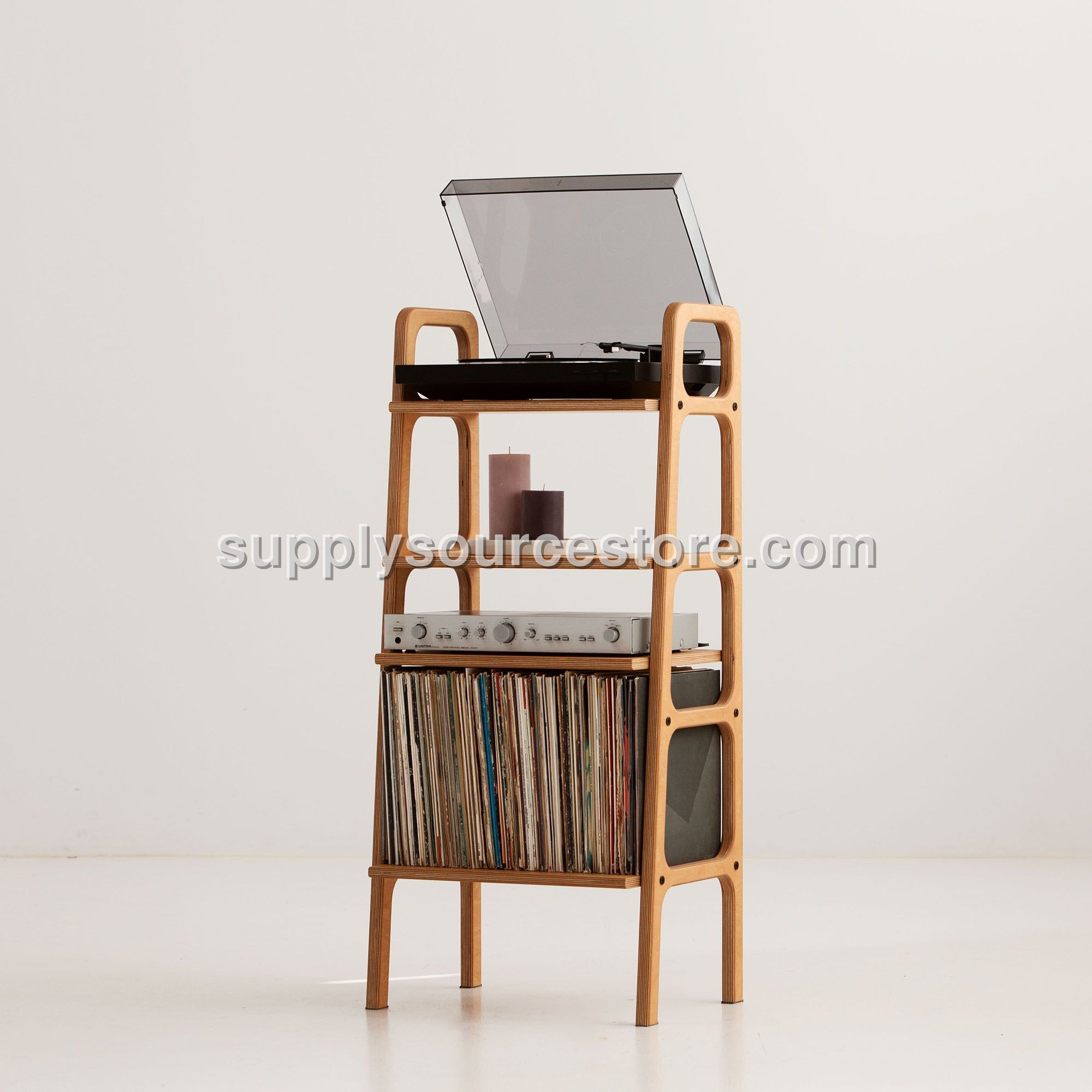 Bookcase Record Player Stand Midlite W51