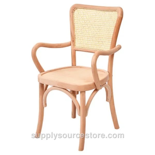 Luxury Cane Chair with Arms