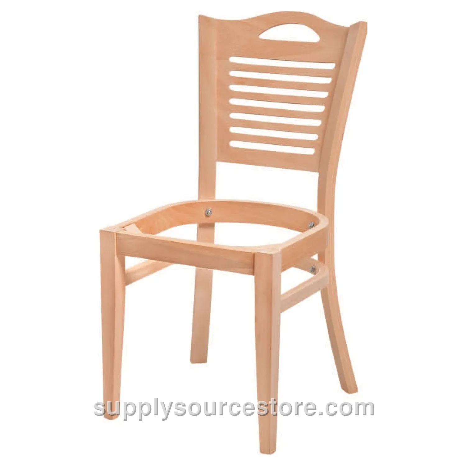 Louvered Upholstered Chair