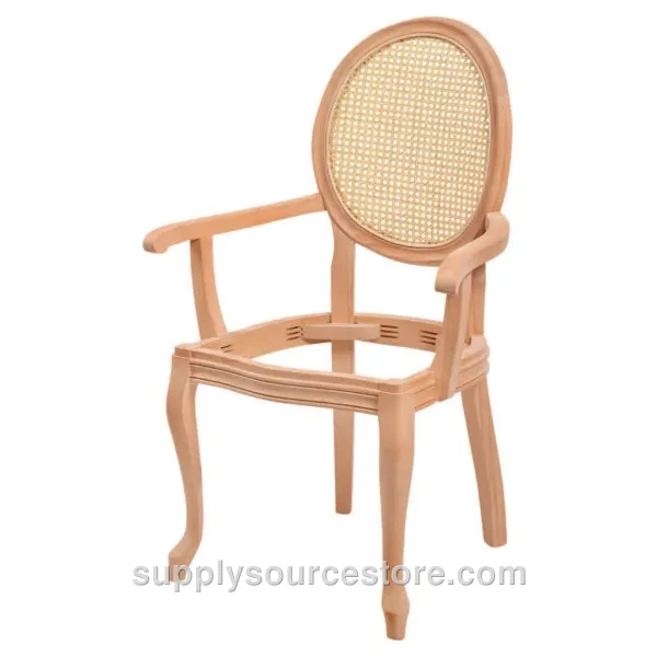 Medallion Lukens With Arms Cane Chair