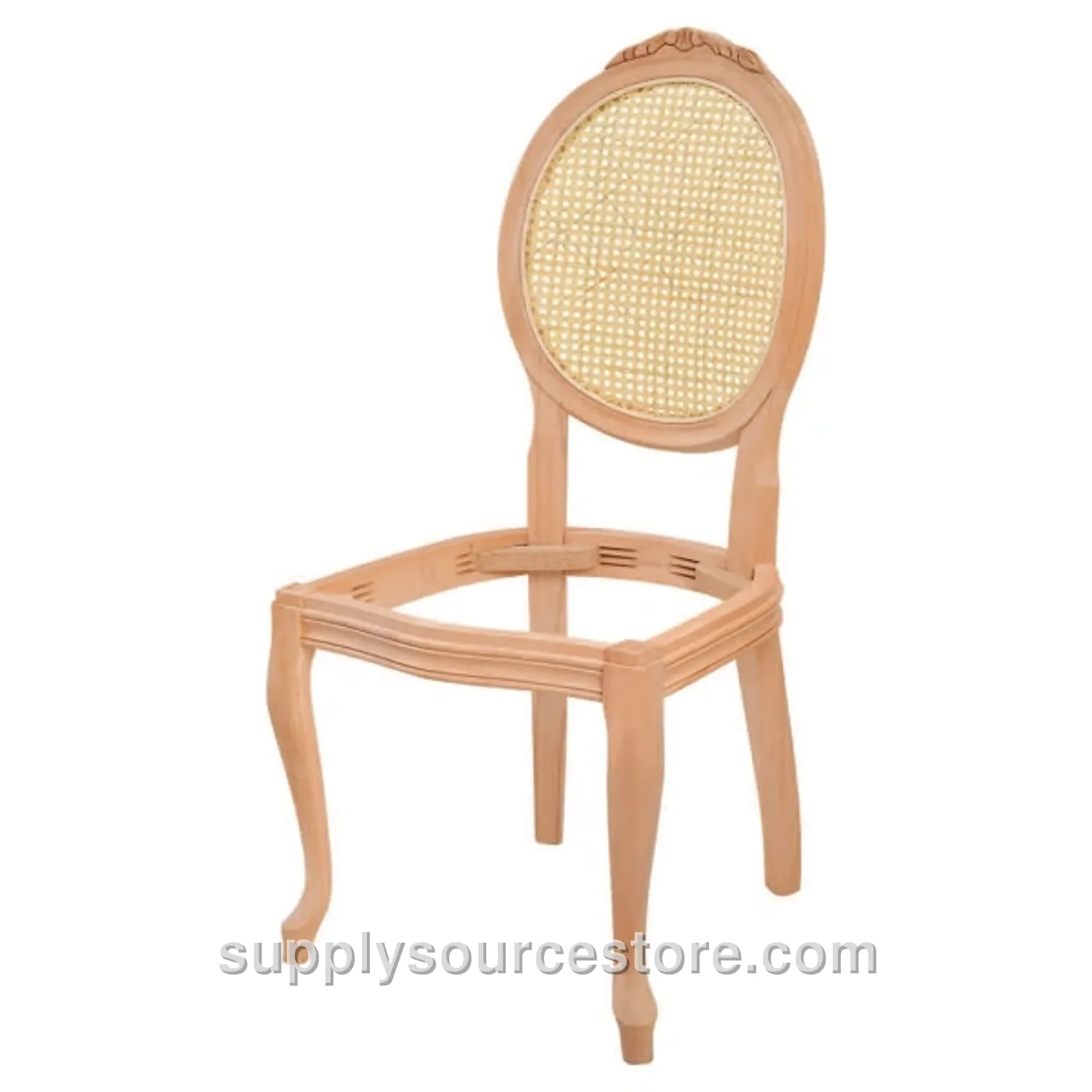 Medallion Lukens Carved Cane Chair