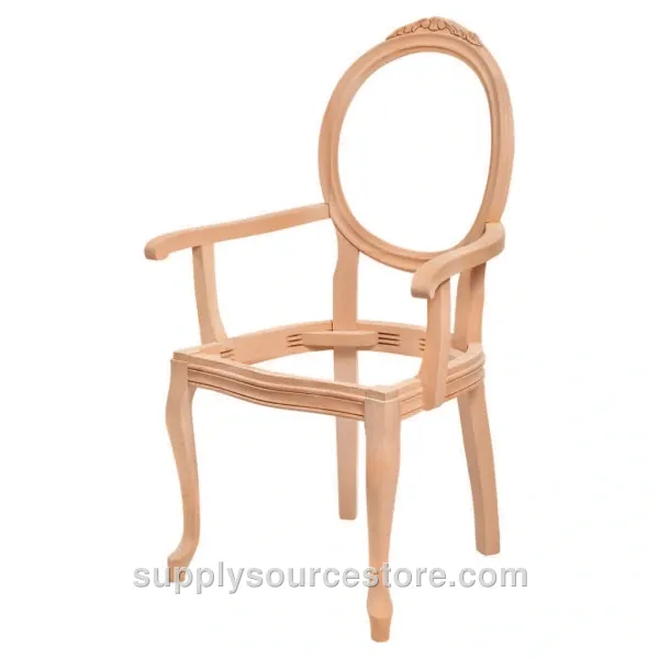 Medallion Lukens Carved Chair with Arms