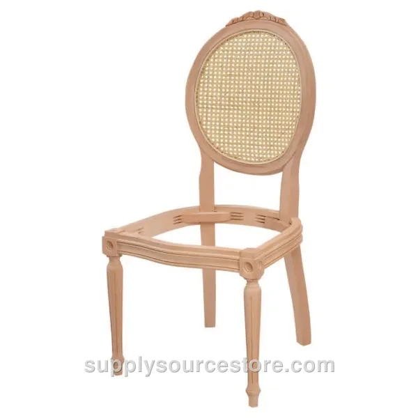 Medallion Turned Carved Cane Chair