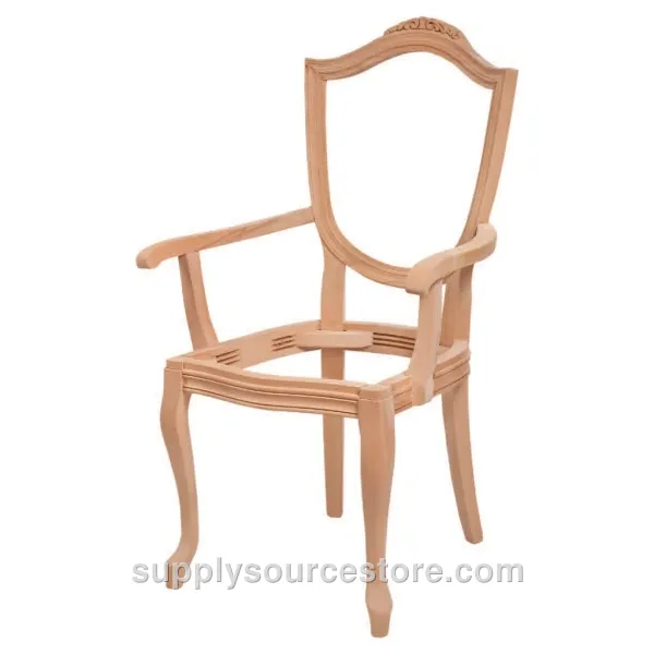 Goblet Lukens Carved Chair with Arms