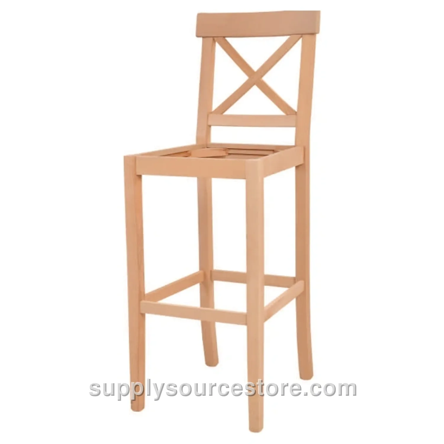 Cross Upholstered Bar Chair