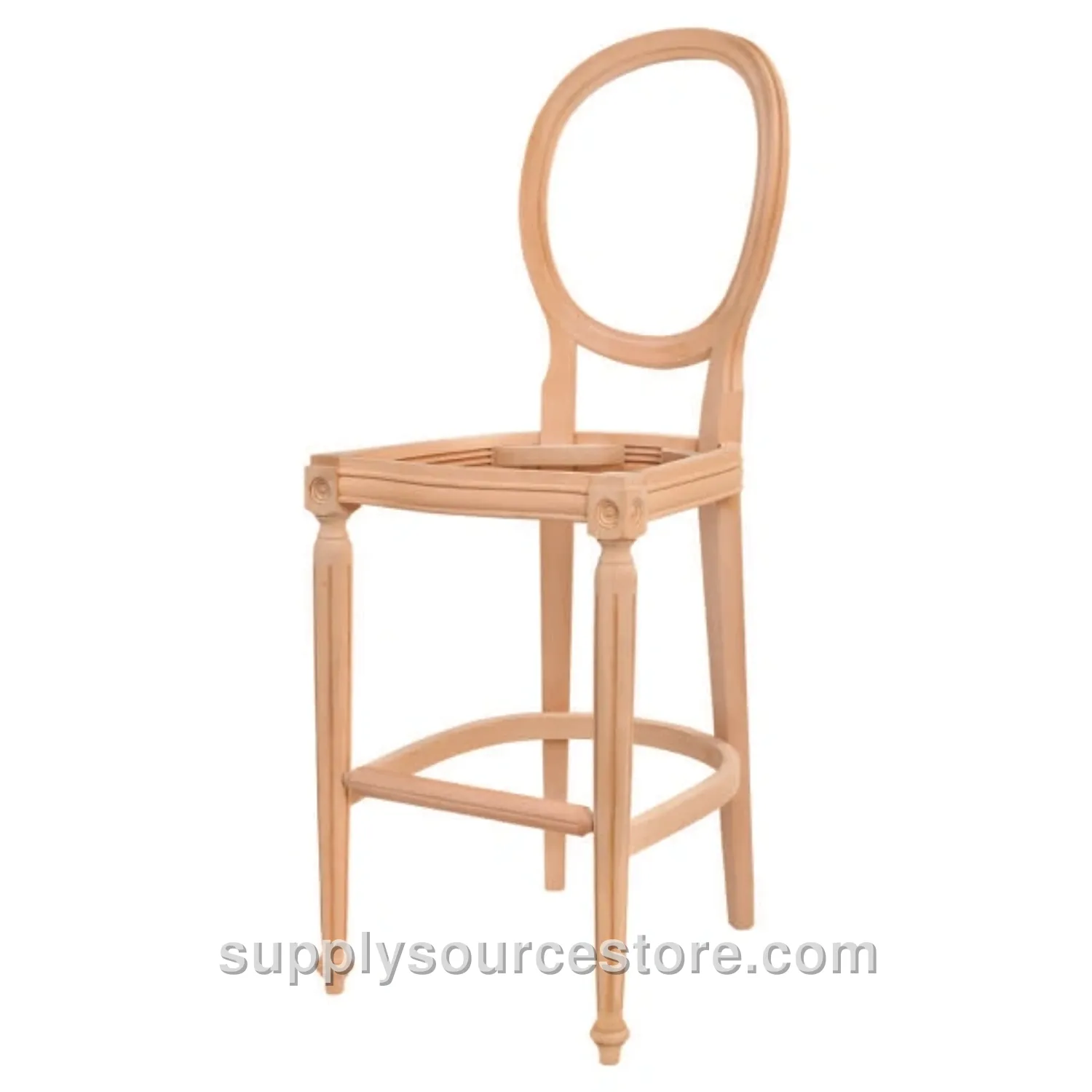 Medallion Turned Bar Chair