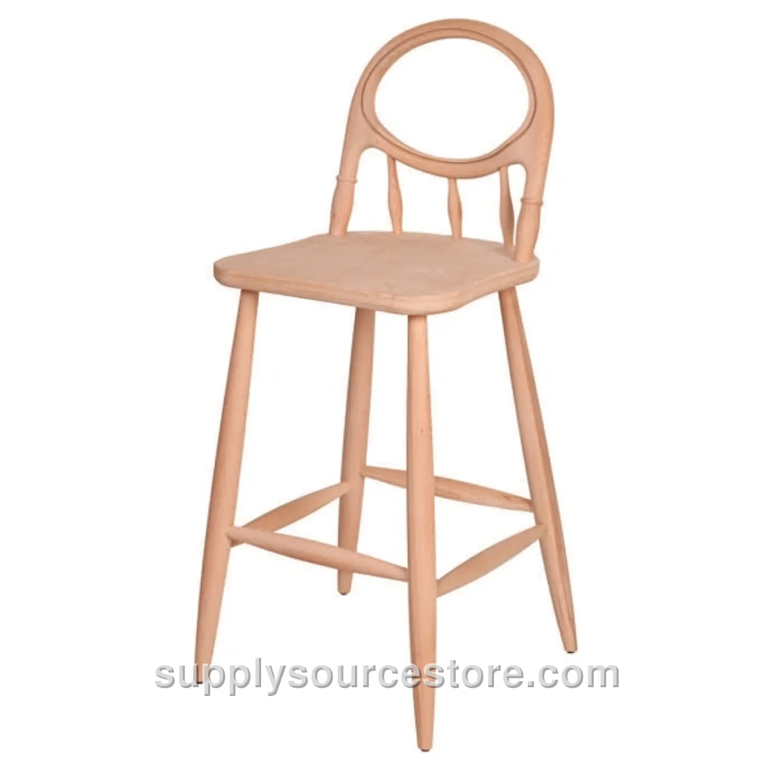Uskudar Back Upholstered Bar Chair