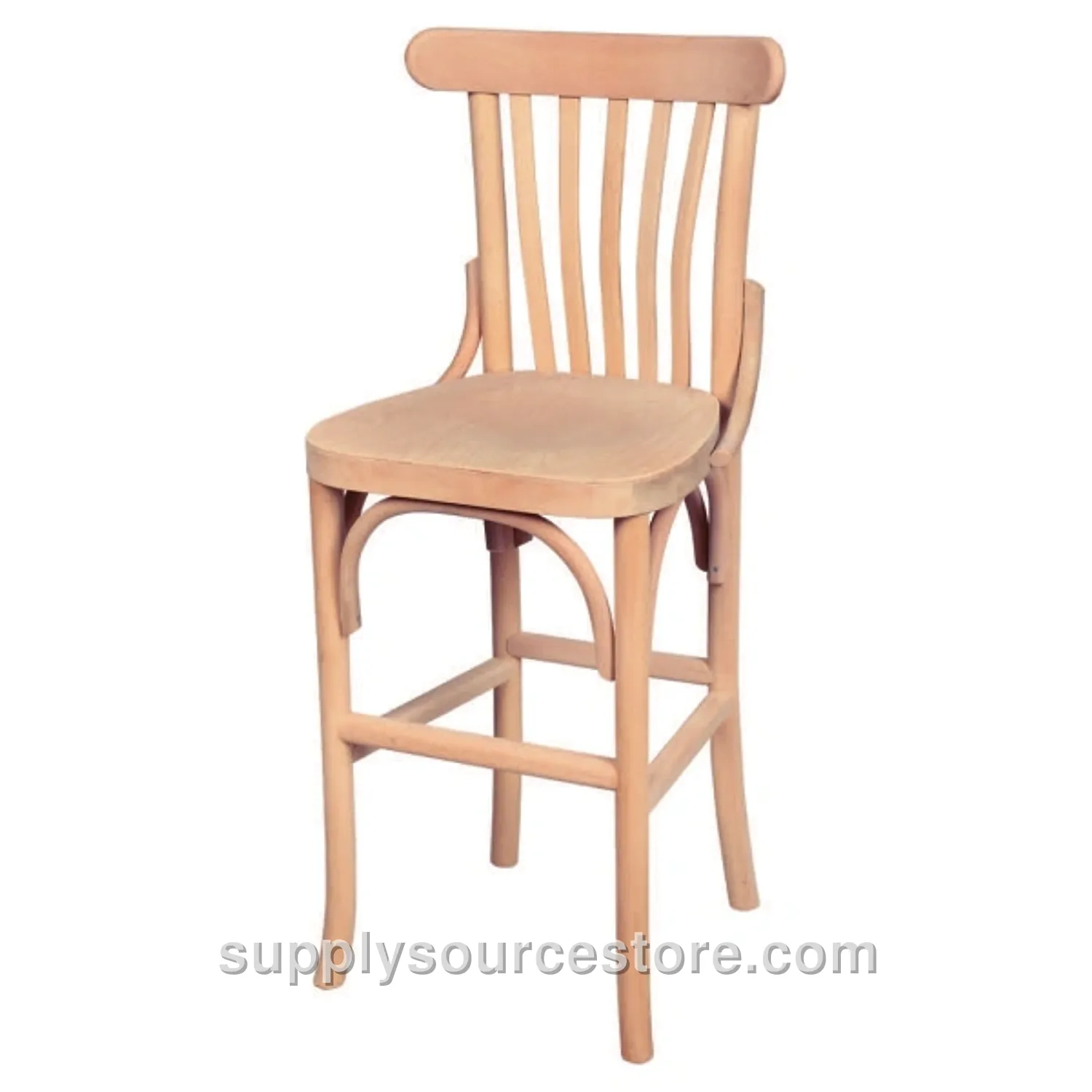 Slatted Upholstered Tonet Bar Chair