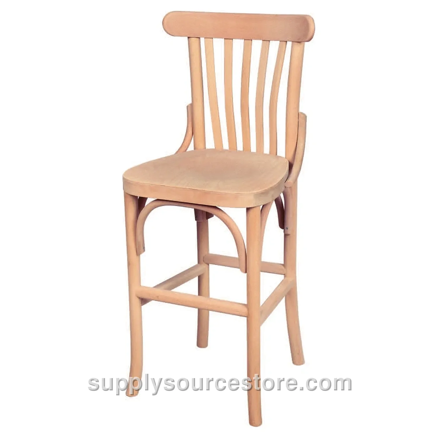Slatted Upholstered Tonet Bar Chair