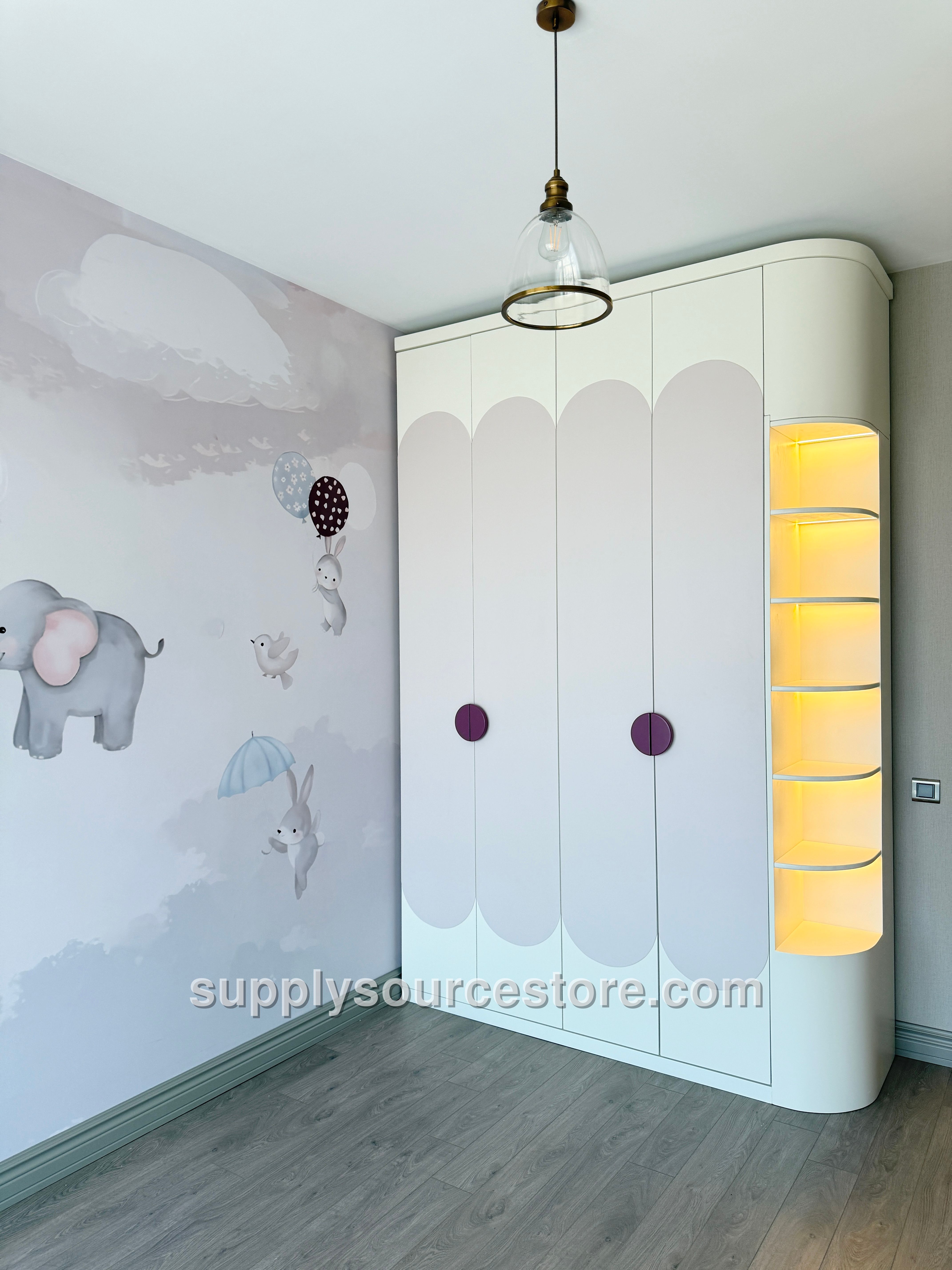 Hibiscus Series 4-Drawer Wardrobe