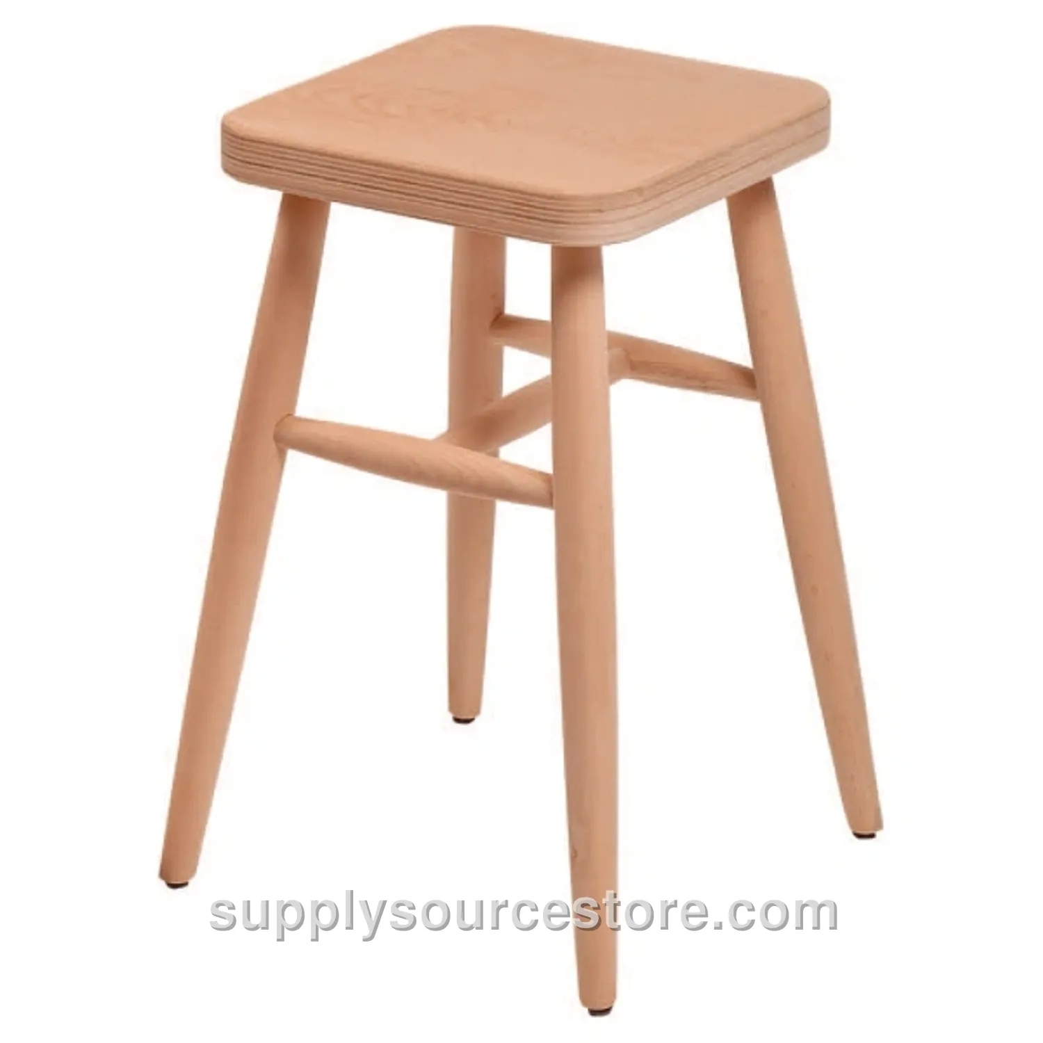 Turned Square Stool